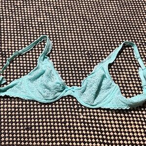 Aerie Lace Underwire Bra in Aqua